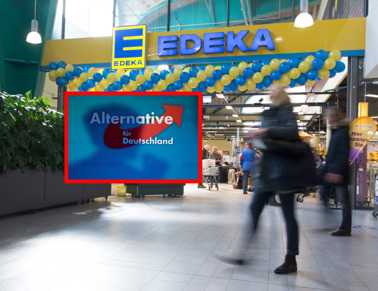 Edeka: Mehrere AfD-Politiker rufen wegen eines Facebook-Beitrags zum Supermarkt-Boykott auf. (Symbolbild)