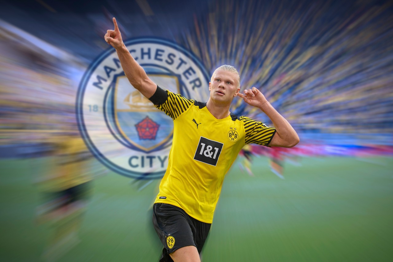 Erling Haaland unterschreibt bei Manchester City.