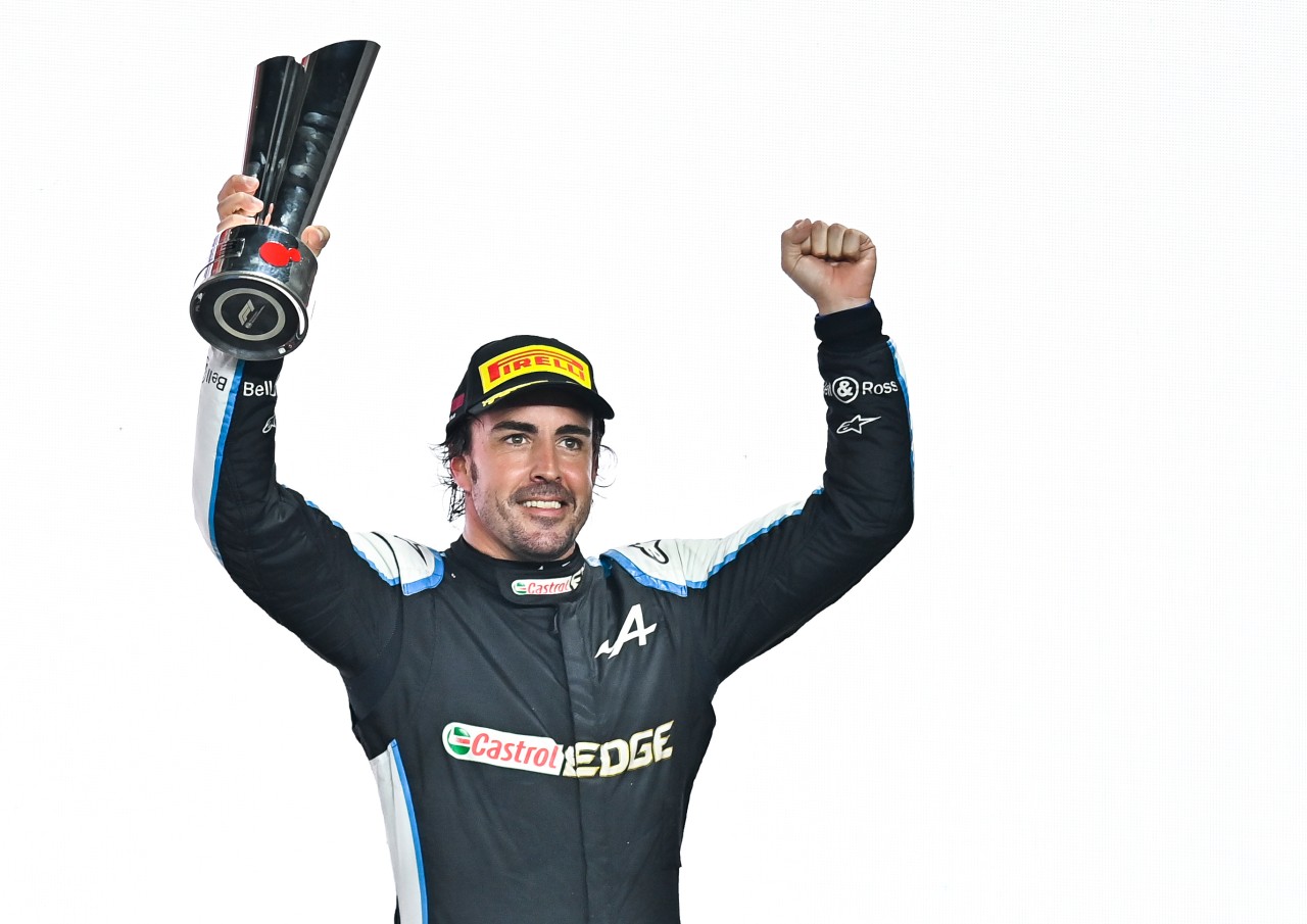 An Pokale kann und will Fernando Alonso sich in der Formel 1 wieder gewöhnen.