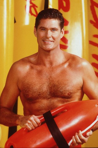 David Hasselhoff und seine Brustbehaarung.