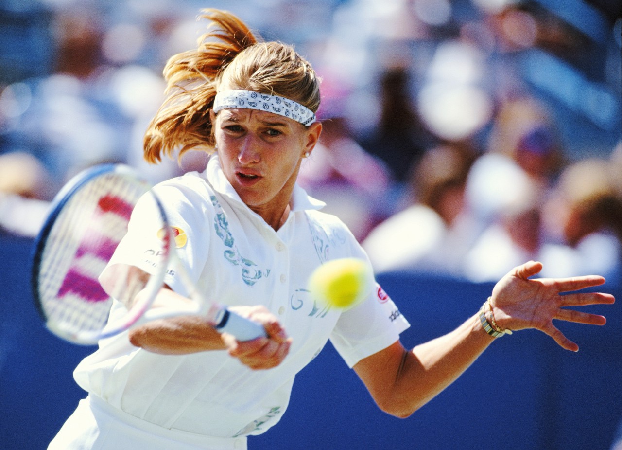 Steffi Graf bei einem Match im Jahr 1994. 