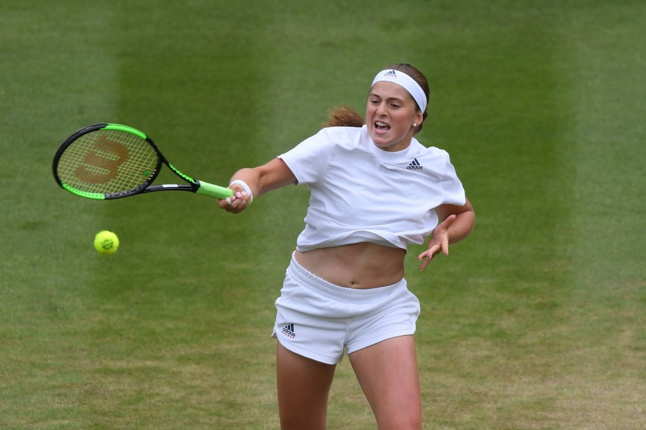 Jelena Ostapenko pflegt einen sehr offensiven Spielstil.