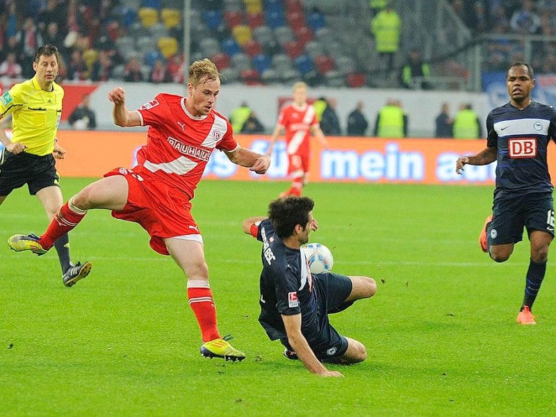 Fortuna Düsseldorf jubelt über den Aufstieg im Relegationsspiel gegen Hertha BSC.