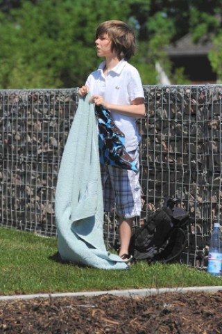 Am Freitag 25.04.2012 um 14:00 Uhr wurde das Freibad Pappelsee an der Bertastrasse in Kamp-Lintort eroeffnet.Foto: Markus Joosten / WAZ FotoPool