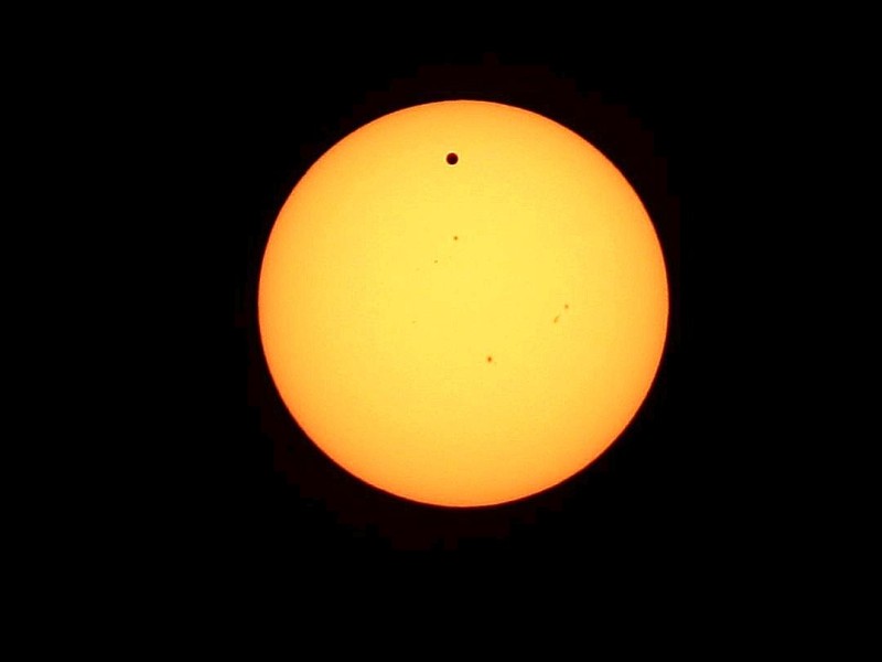 Der Venustransit in Beirut, Libanon.