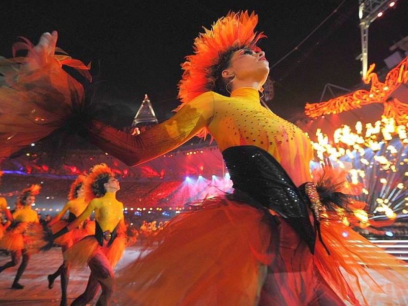 Grandiose Spiele, grandioser Abschluss: Die Show zum Ende der Olympischen Sommerspiele 2012 in London begeisterte die Athleten, die Zuschauer im Stadion und die an den Fernsehern.