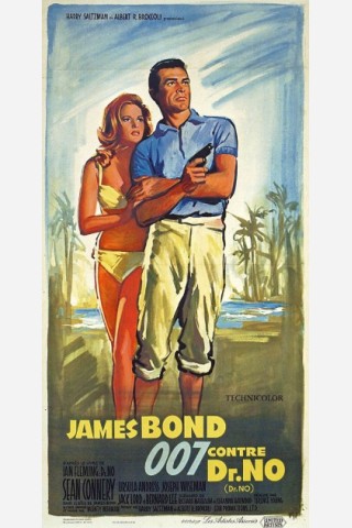 James Bond 007 jagt Dr. No kam im Jahr 1963 mit Sean Connery als James Bond in die Kinos. Boris Grinsson gestaltete das Plakat dazu.