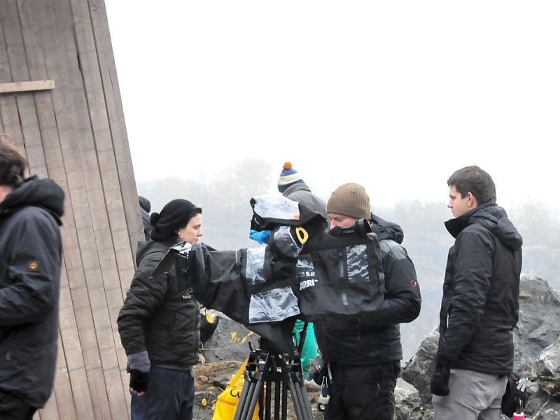 Alarm für Cobra 11 dreht in Balve im Steinbruch Beckum. Explosion, Stunt, Filmdreh Firma Action-Concept.Foto: Stefan Scherer