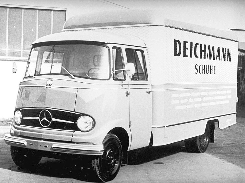 Erster Deichmann-Lastwagen zu Beginn der 60er Jahre. Foto: Deichmann