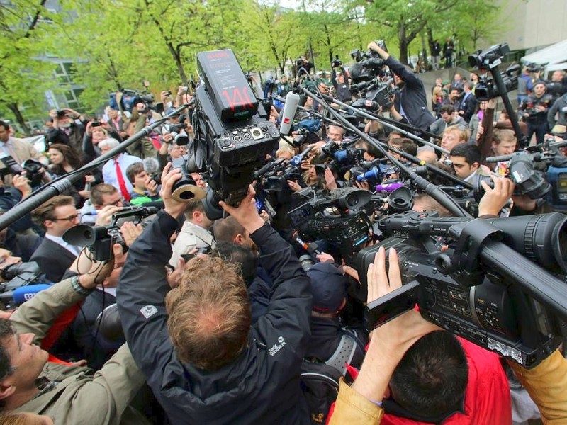 ... sind nur 50 Plätze für Presse vertreter reserviert. Das Verfahren zur Vergabe der Plätze hatte für Proteste gesorgt - und musste nach einem Urteil des Verfassungsgerichtes wiederholt werden.