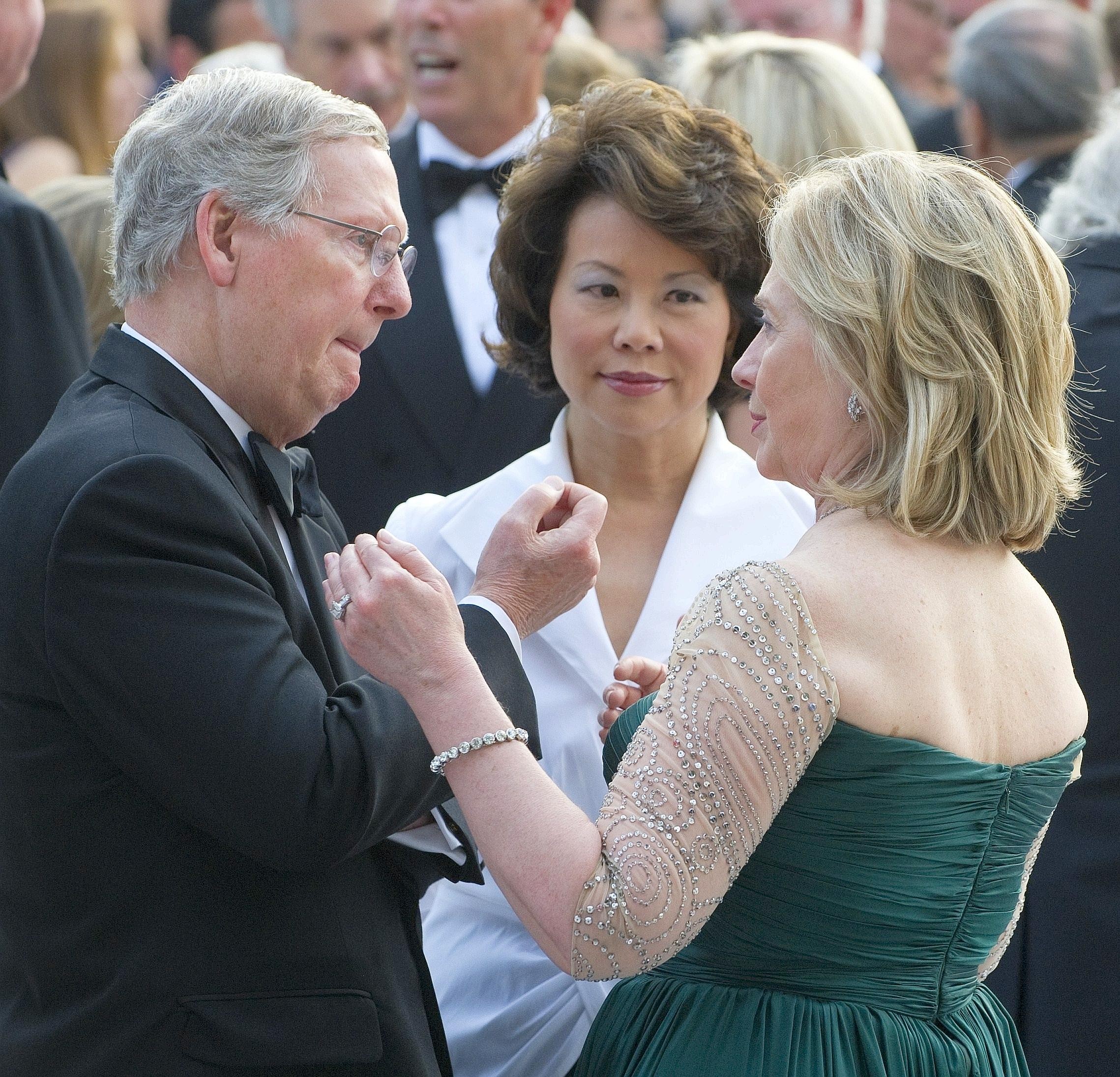 ... zählte Prominenz aus Politik (rechts: Hillary Clinton) ...