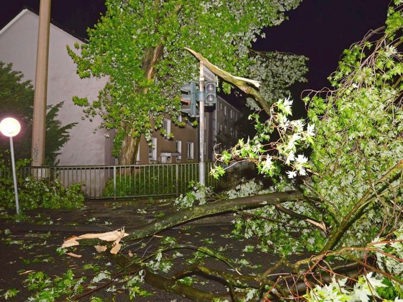 Das starke Unwetter hinterließ in Recklinghausen und dem Ruhrgebiet große Schäden.