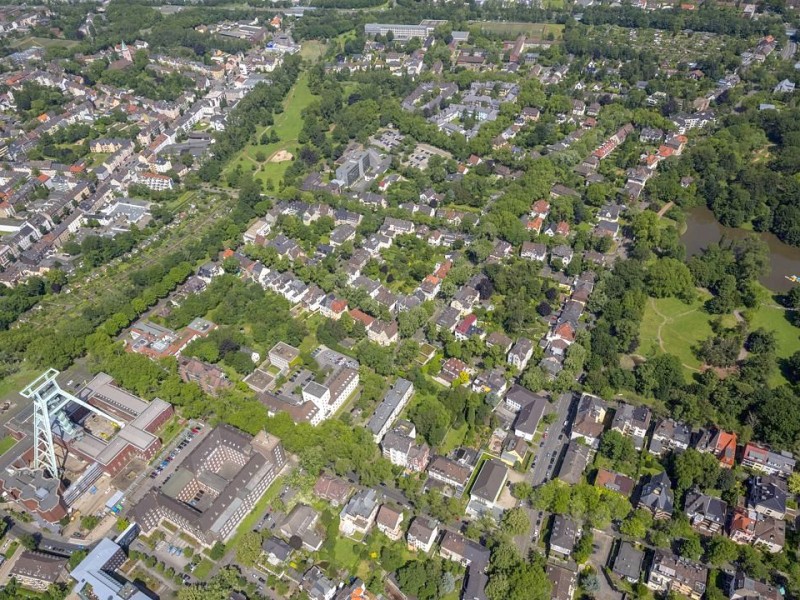 In Bochum waren nördlich des Bergbaumuseums viele Straße gesperrt.