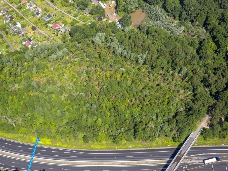 Sturmschäden in Bochum. Das Unwetter zog Pfingstmontag über Düsseldorf und das Ruhrgebiet.