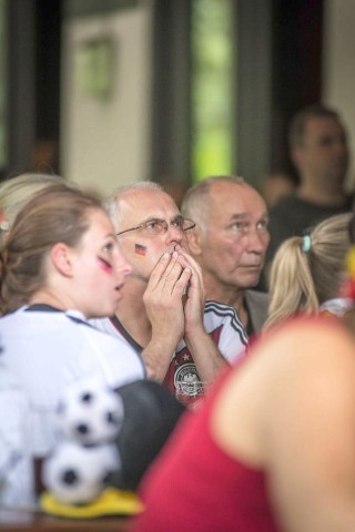 Public Viewing im Café Steinbruch.