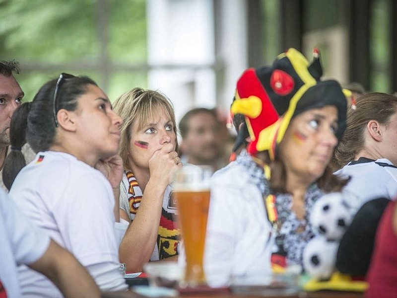 Public Viewing im Café Steinbruch.