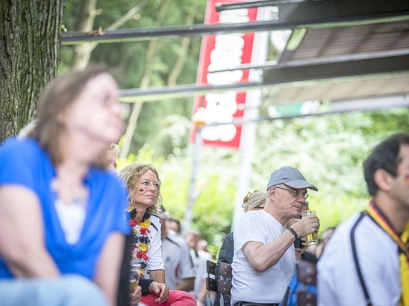 Public Viewing im Café Steinbruch.