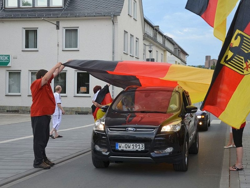 Autokorso  WM 2014 in Hagen.