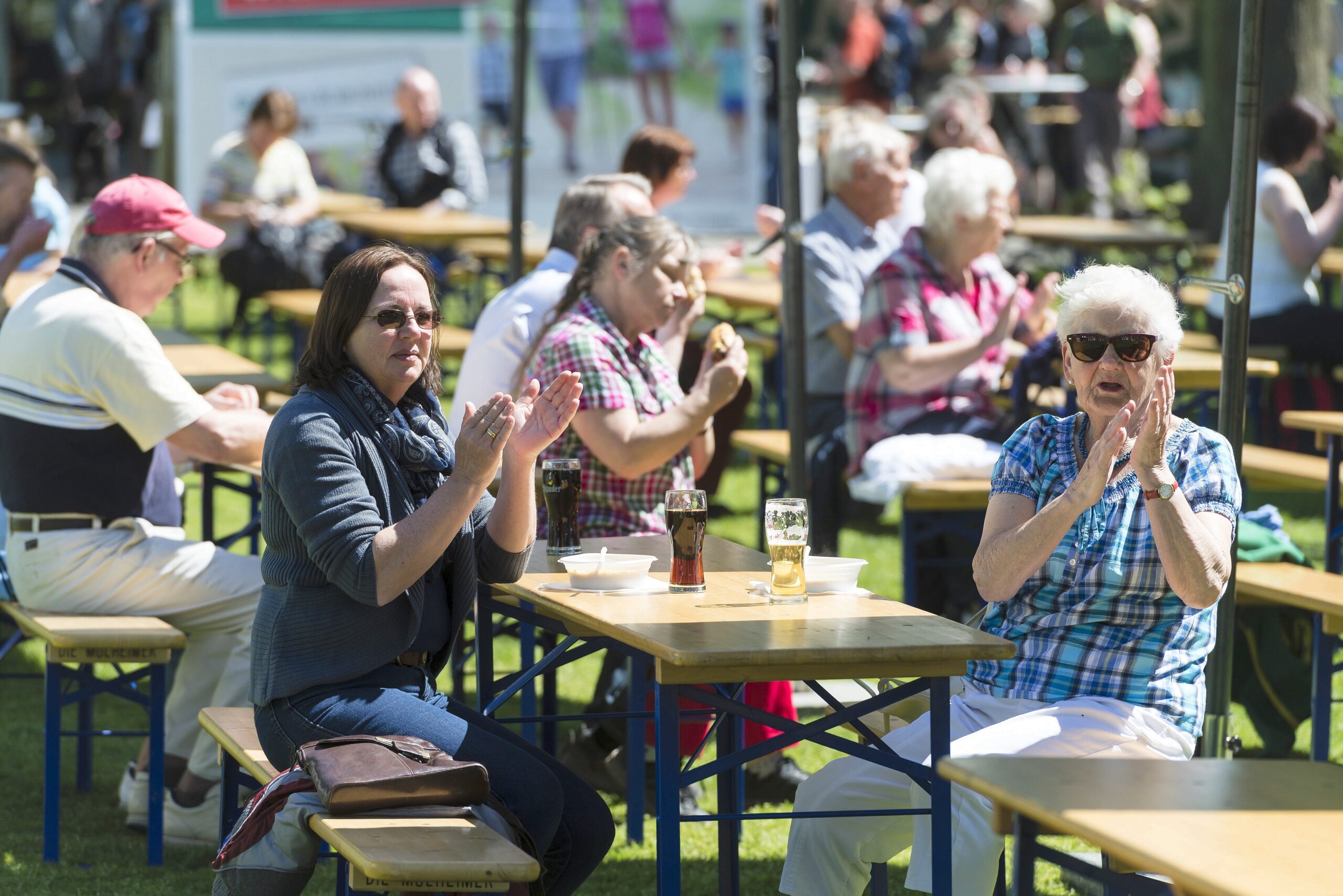 Strahlender Sonnenschein beim NRZ Wandertag 2015 am Baldeneysee.