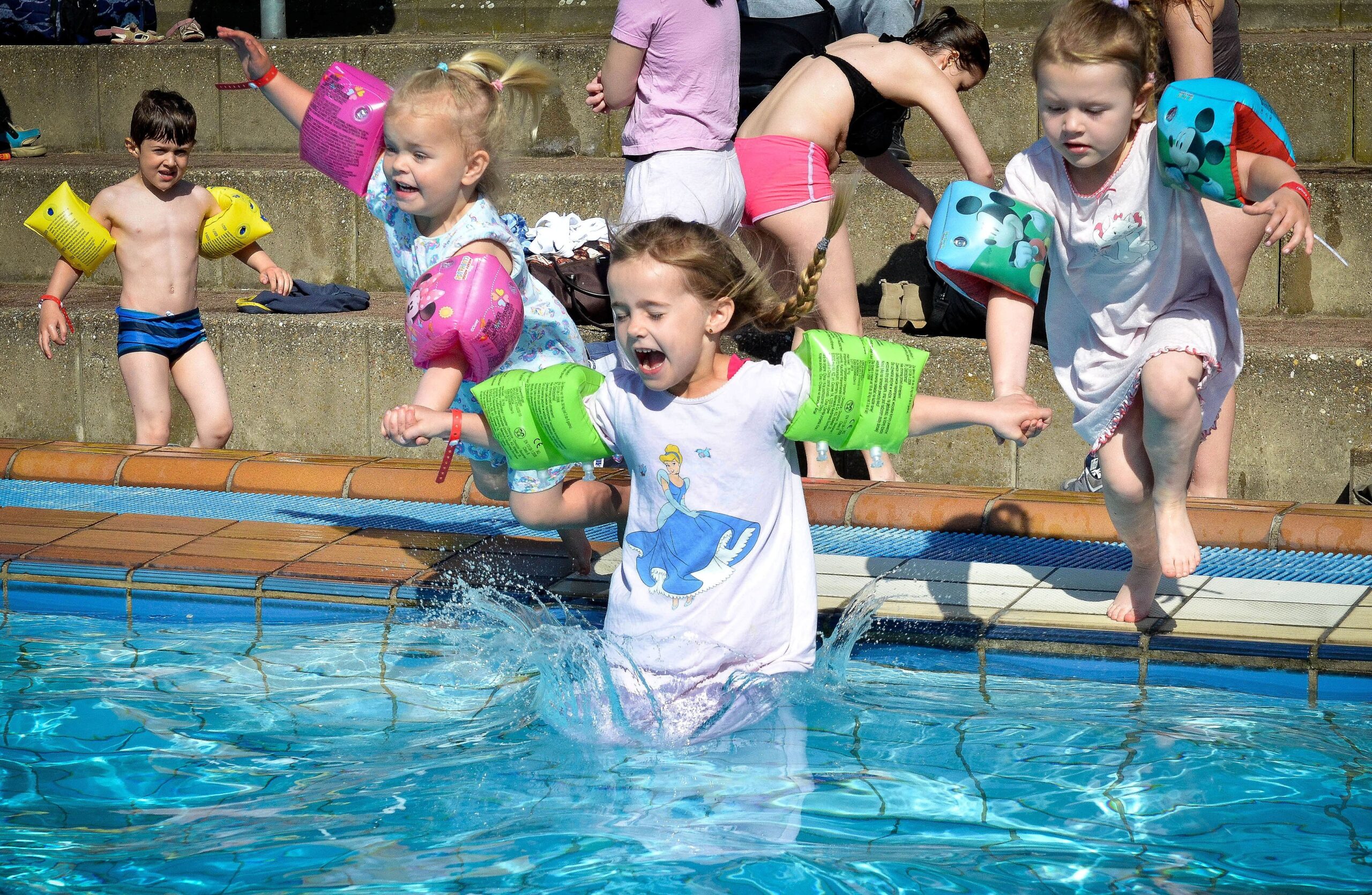 ... oder gleich im Wasser. Das Sportparadies in Gelsenkirchen...