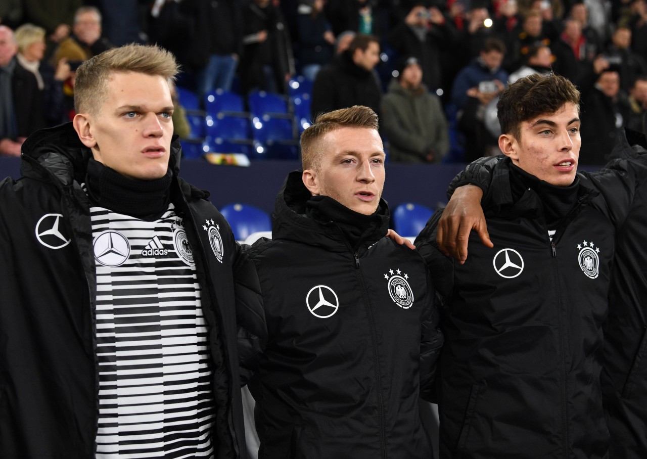 Teamkollegen in der Nationalmannschaft: Marco Reus und Kai Havertz.