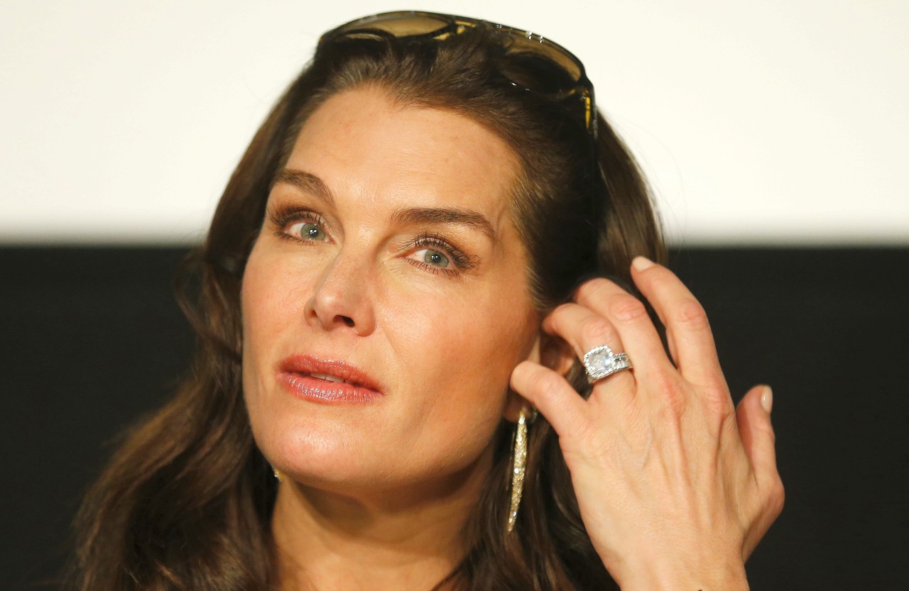 Schauspielerin Brooke Shields bei einer Pressekonferenz in Wien.