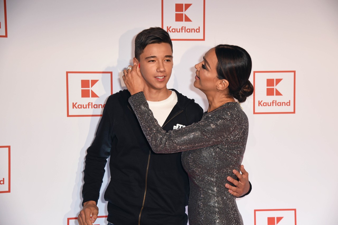 Verona Pooth und ihr ältester Sohn San Diego bei einem Event in Berlin im November 2019.