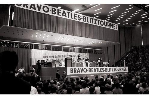 Damals fasste die Essener Grugahalle die meisten Besucher, je Konzert sahen 8000 Fans  die Pilzköpfe. Foto: Robert Whitaker 