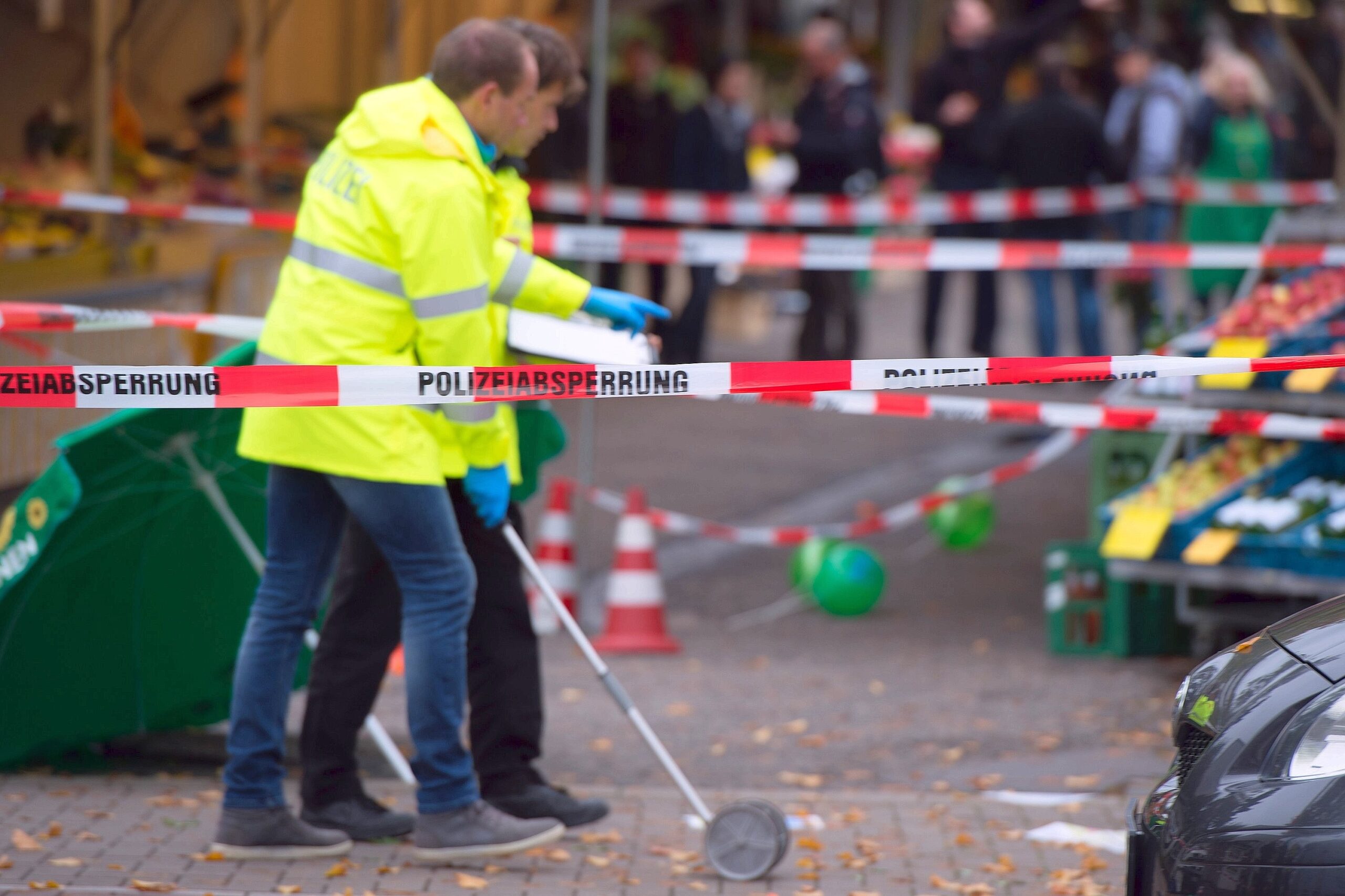 Tatort Wochenmarkt: Im Kölner Stadtteil Braunsfeld...