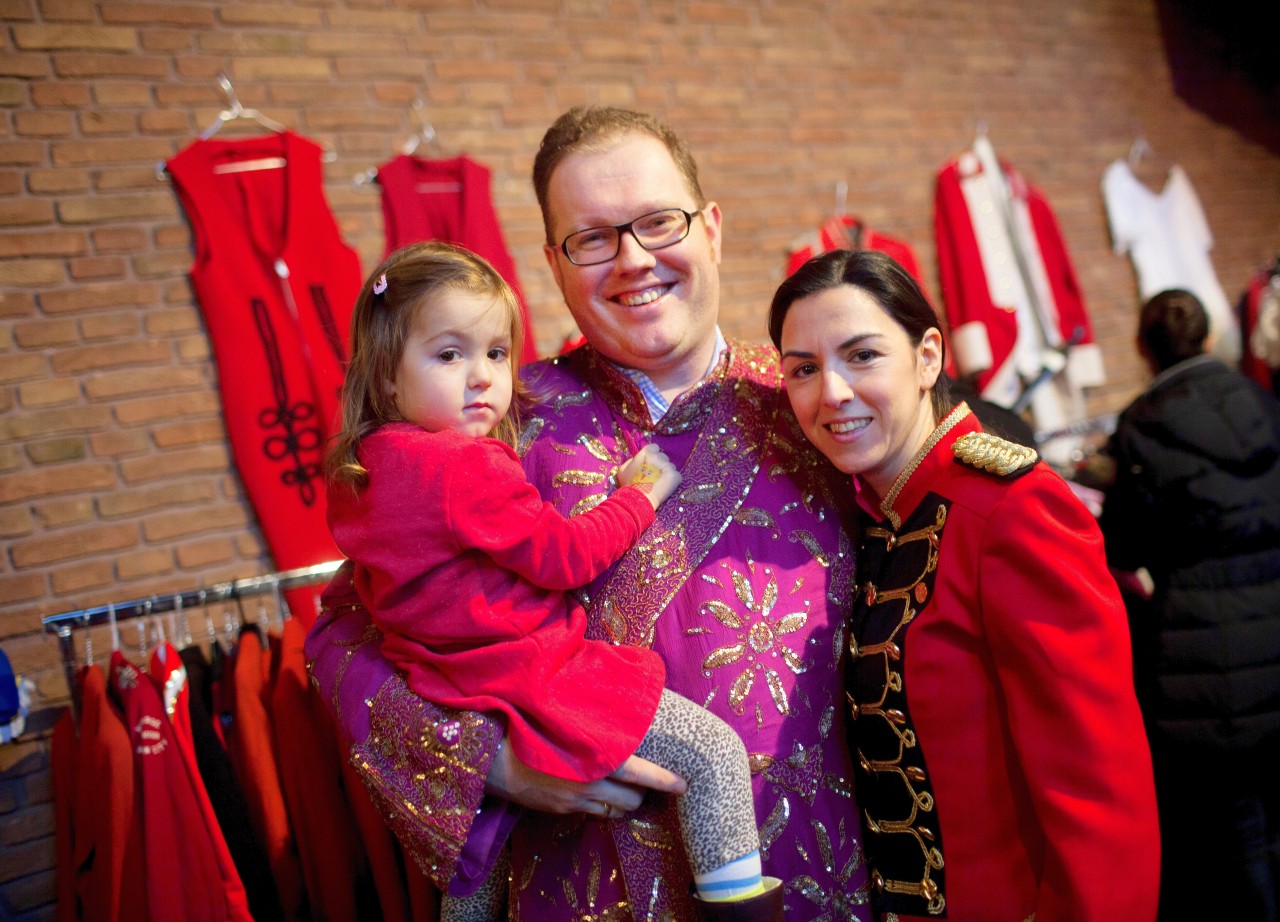 Markus, Fatima und die kleine Heidi Bußmann.