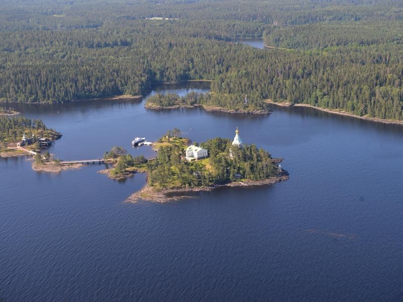 Beheimatet die Klosterinsel Walaam: Der Ladogasee ist fast so groß wie ganz Sachsen.