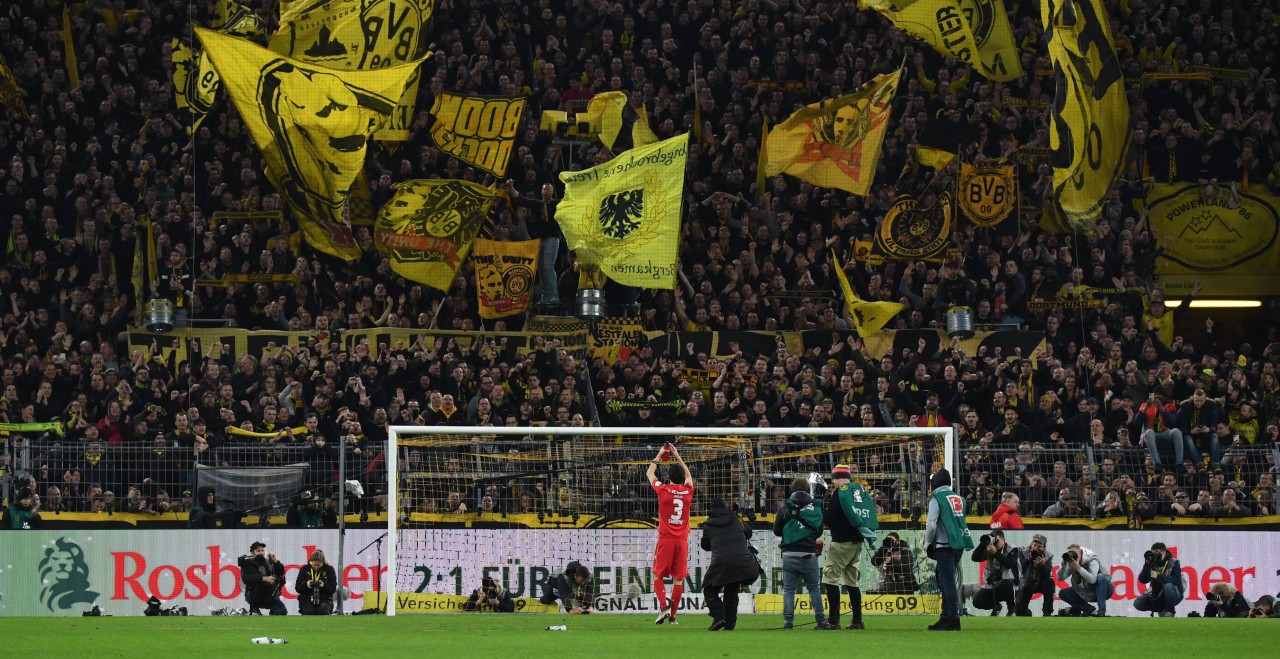 Die Fans von Borussia Dortmund feierten im Februar 2020 Ex-BVB-Star und den damaligen Union-Profi Neven Subotic.