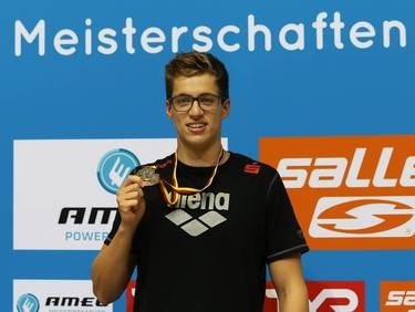 Damian Wierling hält den deutschen Rekord über 50 Meter Freistil.