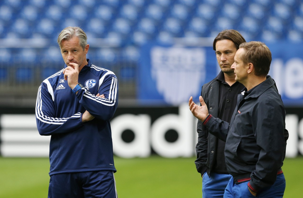 Jens Keller als Schalke-Trainer.