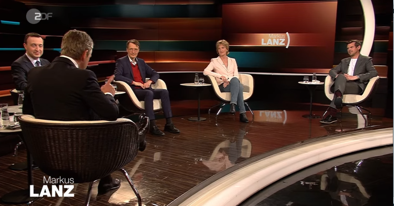 Die Gäste bei Markus Lanz: Paul Ziemiak, Karl Lauterbach, Prof. Christiane Woopen und Gregor Peter Schmitz