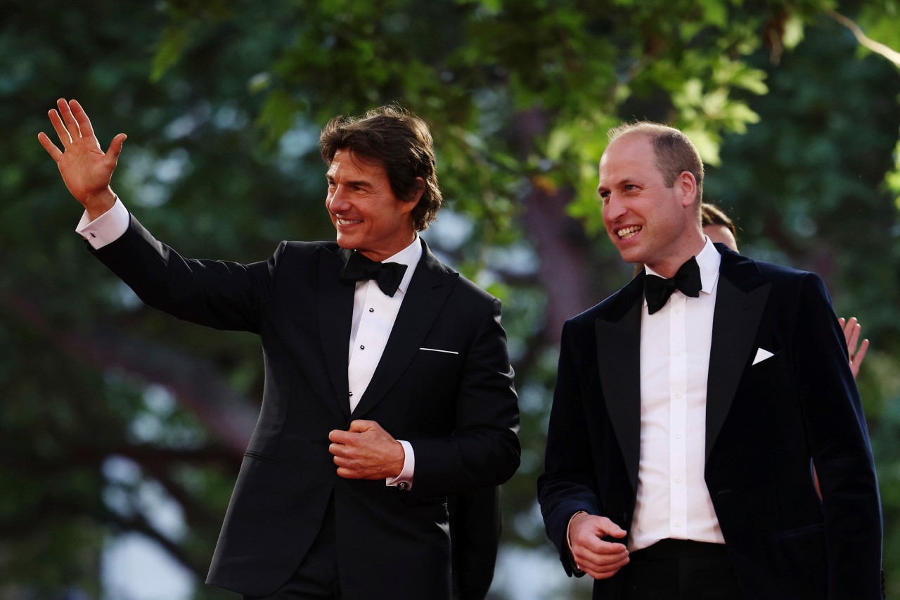 Prinz William und Tom Cruise kommen anscheinend gut miteinander klar.