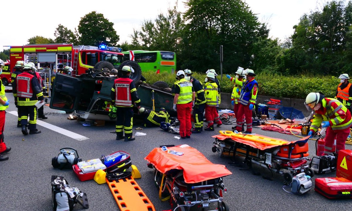 Schwerer A40-Unfall am Sonntag.