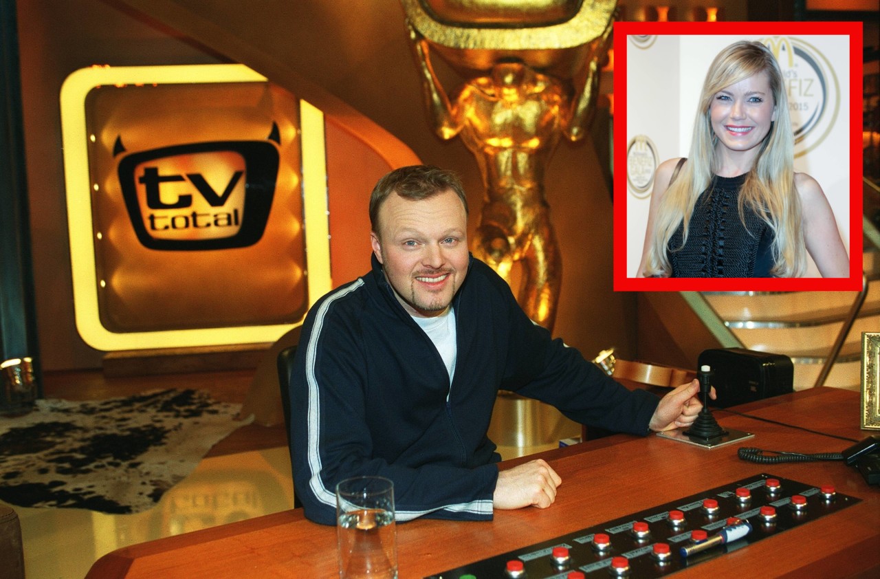„TV Total“-Moderator Stefan Raab macht Korinna Kramer 2011 zur Assistentin in der Show und damit bekannt. (Montage)