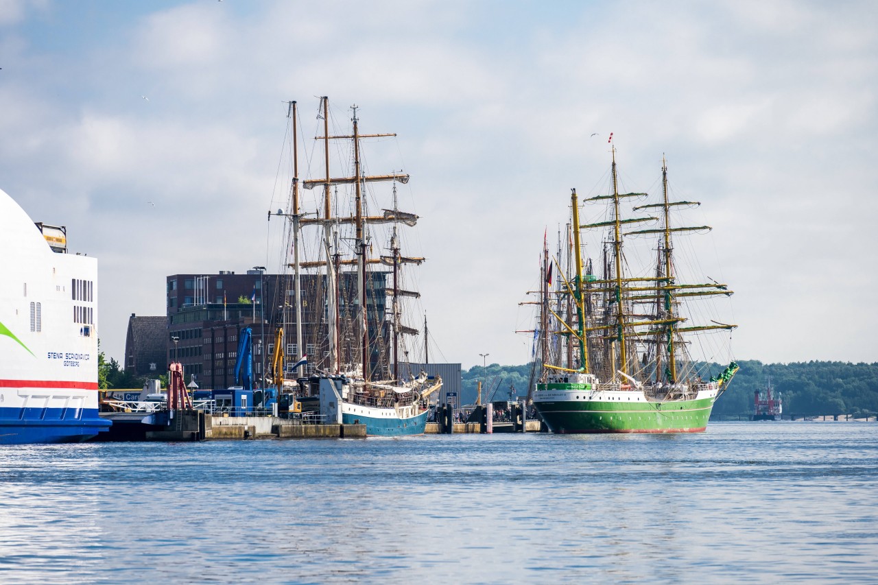 Blick auf die Förde in Kiel.