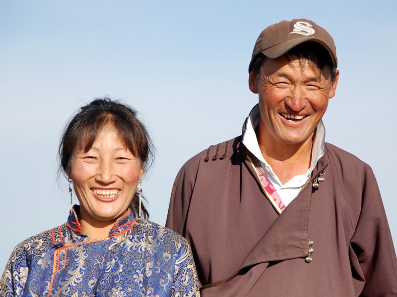 Zu Besuch bei mongolischen Nomaden