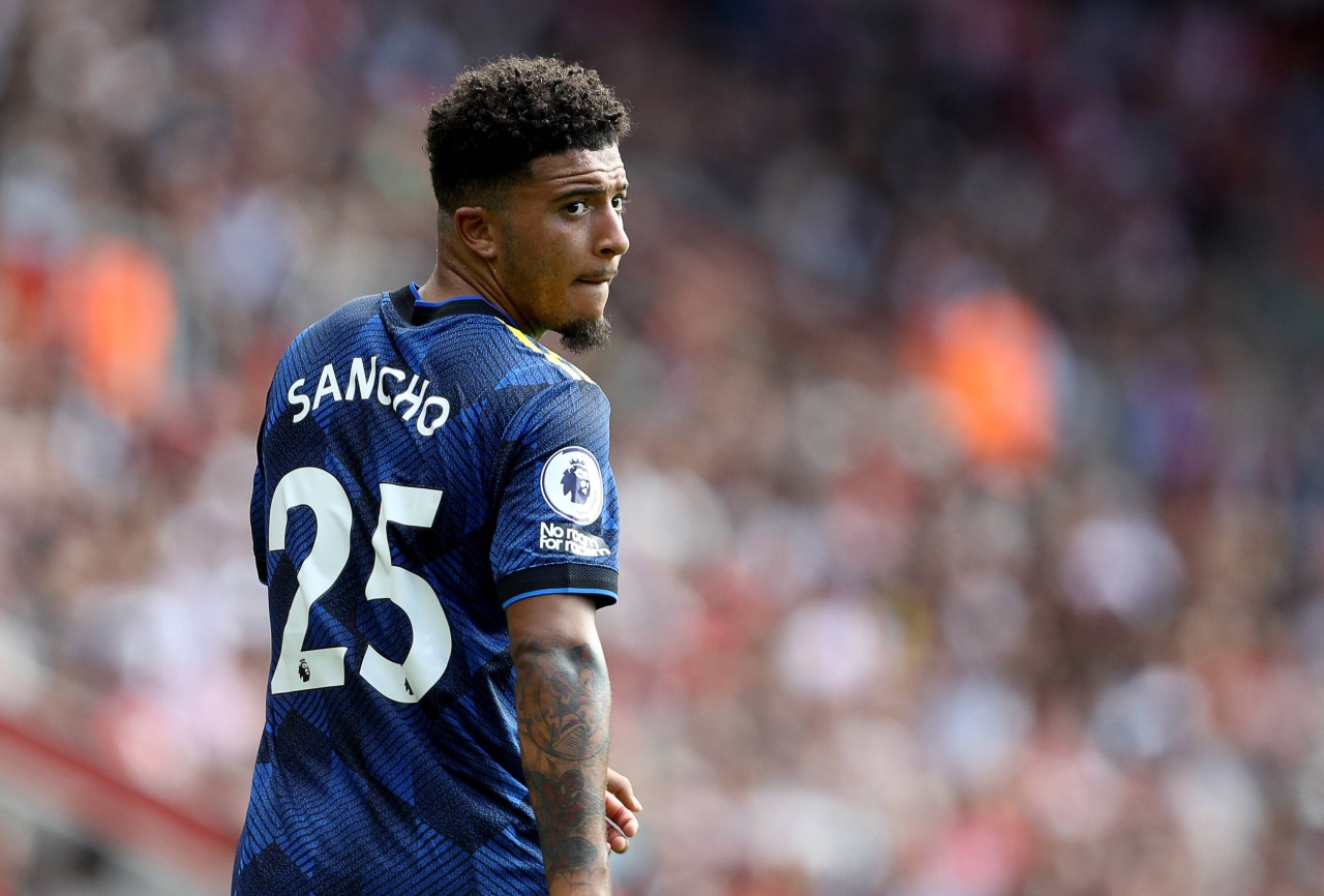 Jadon Sancho wechselte im Sommer von Borussia Dortmund zu Manchester United.