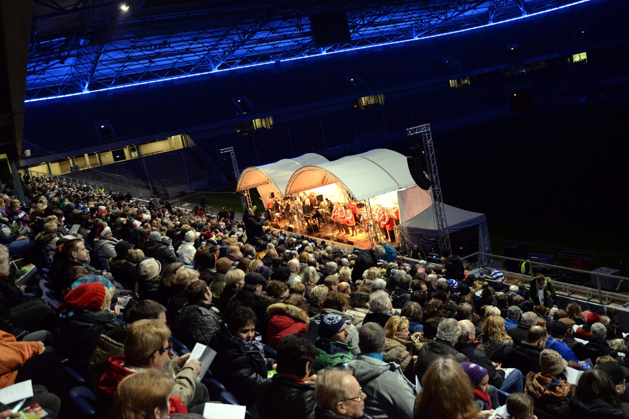 In der MSV-Arena wird es auch 2016 wieder weihnachtlich.