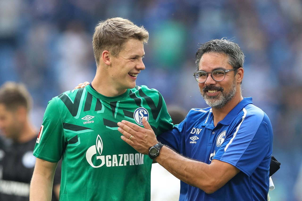 Alexander Nübel (l.) fühlt sich auf Schalke derzeit sichtlich wohl. Wechselt er dennoch?
