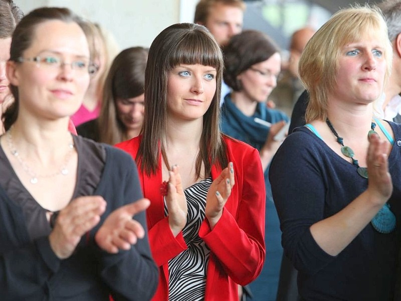 RUB Ruhr Uni Bochum scheitert im Excellelenzwettbewerb um den Status einer Excellenz - Uni Elite - Uni , bekommt dafür aber einen Trostpreis mit einem Cluster?, Foto: Stefan Arend / WAZ Fotopool RUB Ruhr Uni Bochum scheitert im Excellelenzwettbewerb um den Status einer Excellenz - Uni Elite - Uni , bekommt dafür aber einen Trostpreis mit einem Cluster?, Bekanntgabe des Ergebnisses , gefreut wird sich über die Trostpreise , Foto: Stefan Arend / WAZ Fotopool