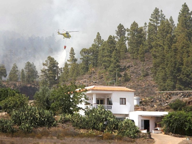 Waldbrand auf Teneriffa.