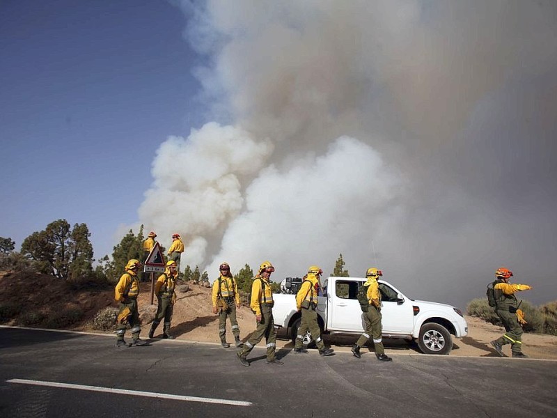 Waldbrand auf Teneriffa.