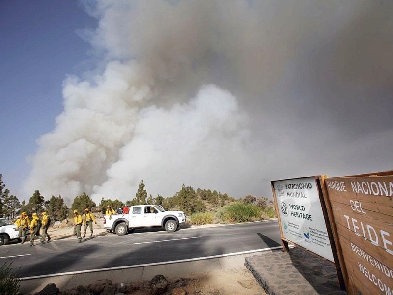 Waldbrand auf Teneriffa.