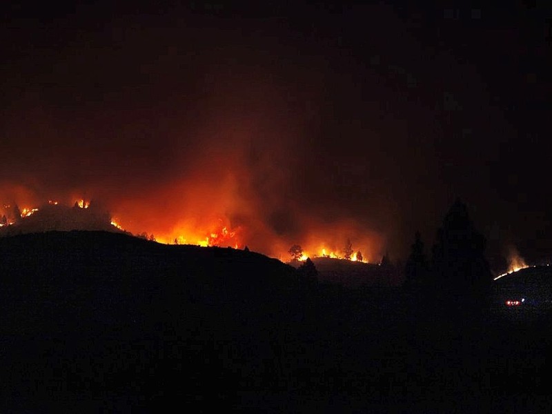 Waldbrand auf Teneriffa.