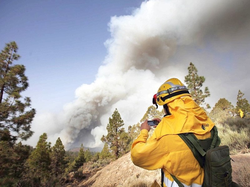 Waldbrand auf Teneriffa.