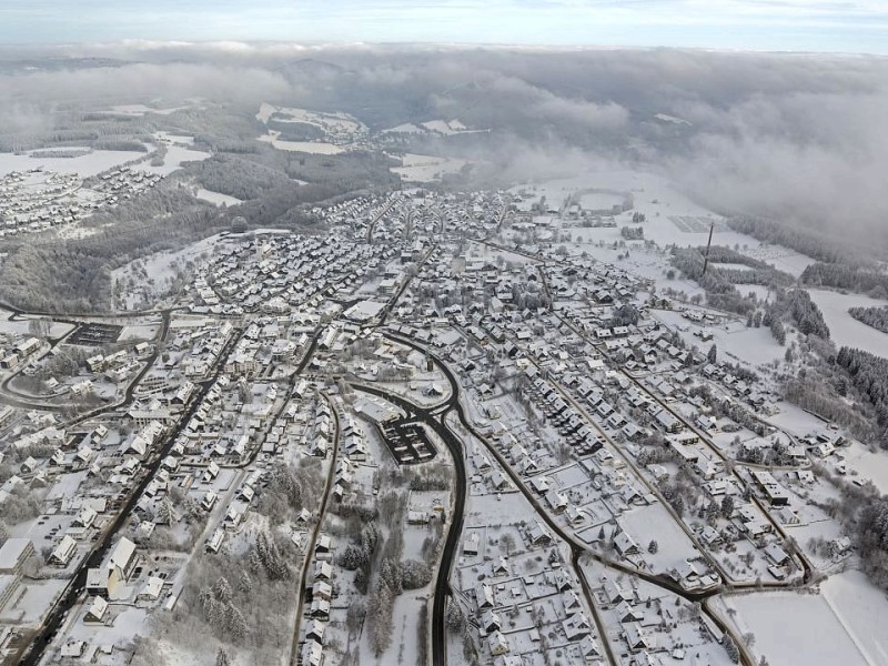 Winterberg-Mitte mit Tourismuszentrum Oversum.